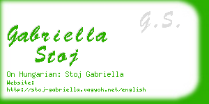 gabriella stoj business card